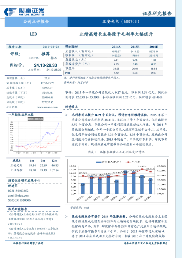 业绩高增长主要源于毛利率大幅提升