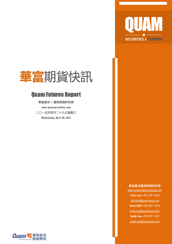 华富期货快讯