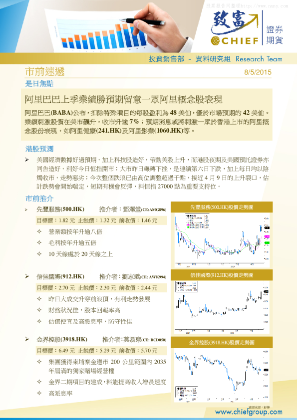 致富证券市前速递