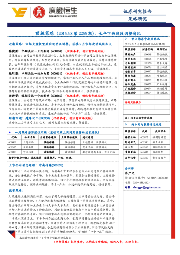 顶级策略：长牛下的波段调整消化