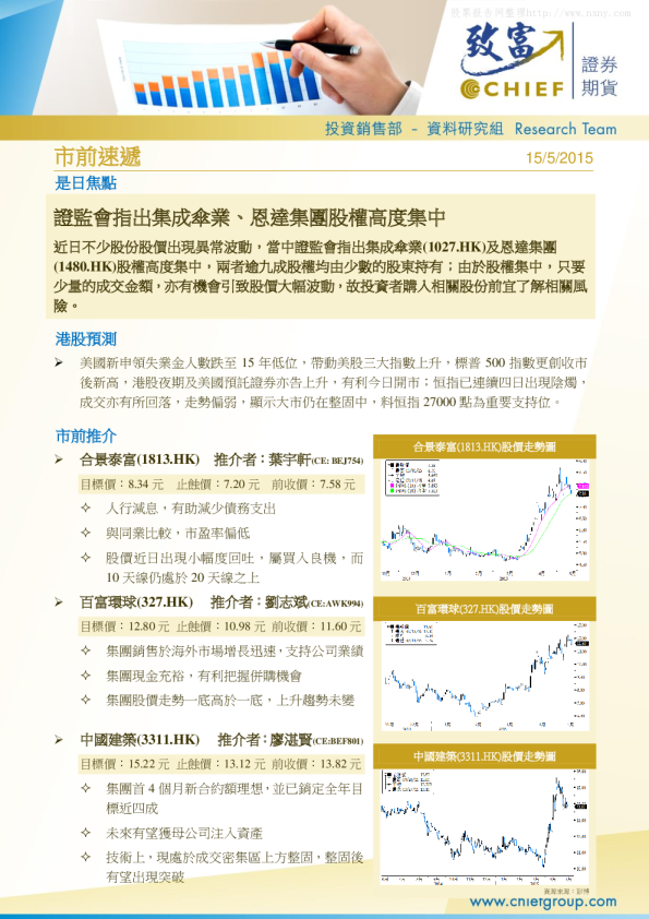 致富证券市前速递