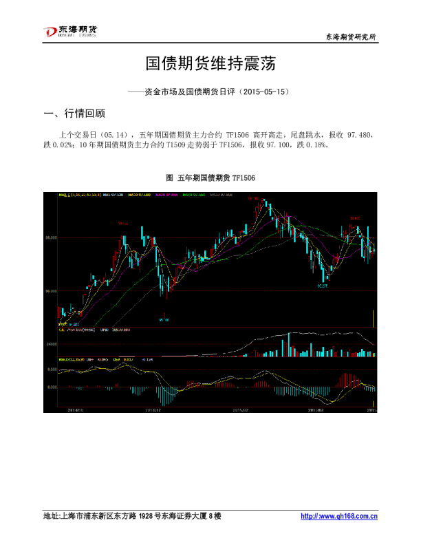 资金市场及国债期货日评：国债期货维持震荡