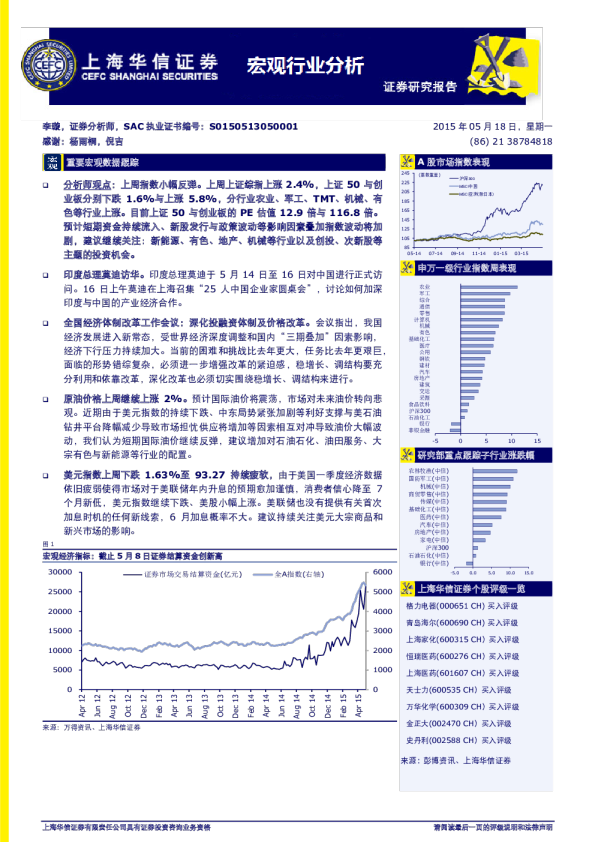 华信证券宏观行业分析