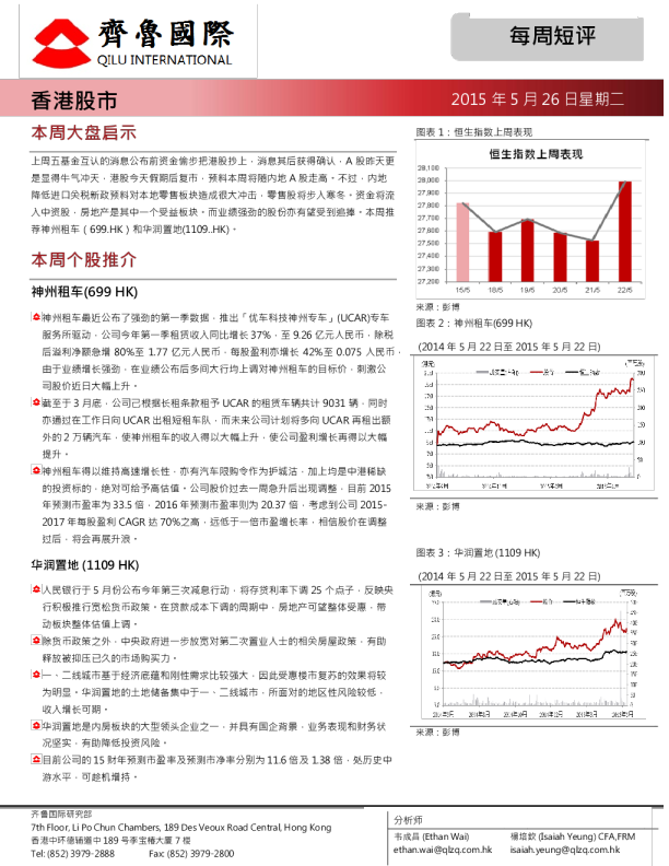 齐鲁国际每周短评