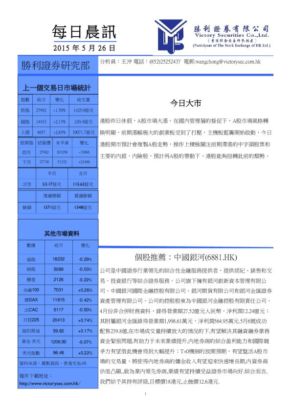 每日晨讯