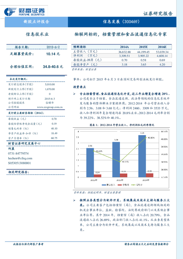 物联网标的，档案管理和食品流通信息化专家