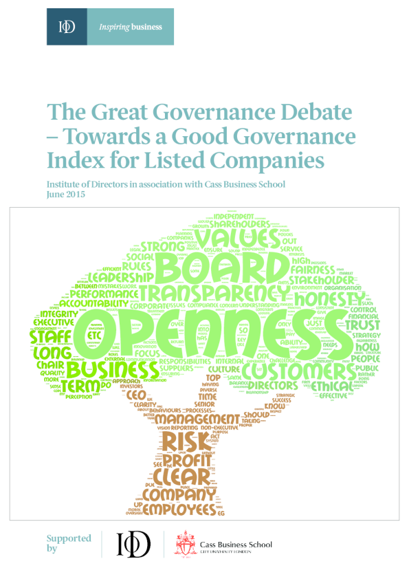 大治理之争：迈向上市公司良好治理指数