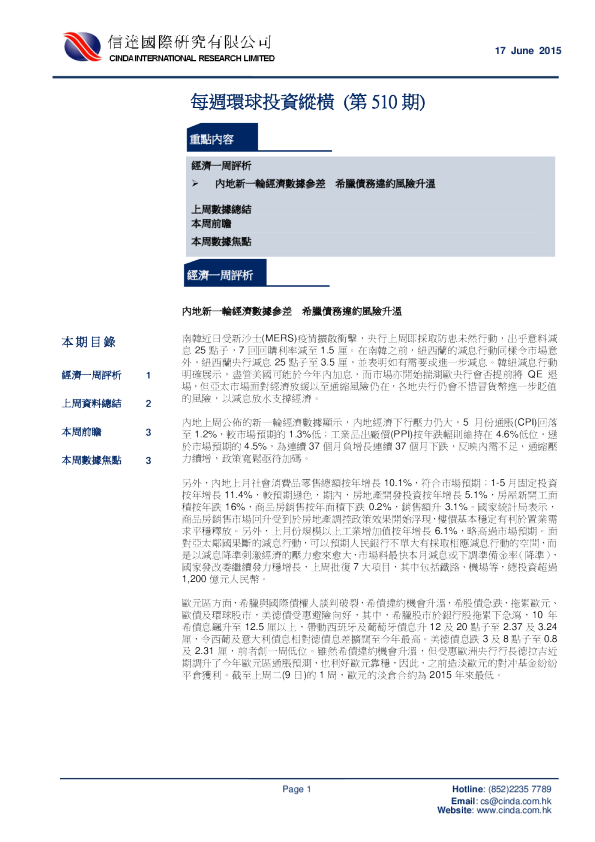 每周环球投资纵横（第510期）
