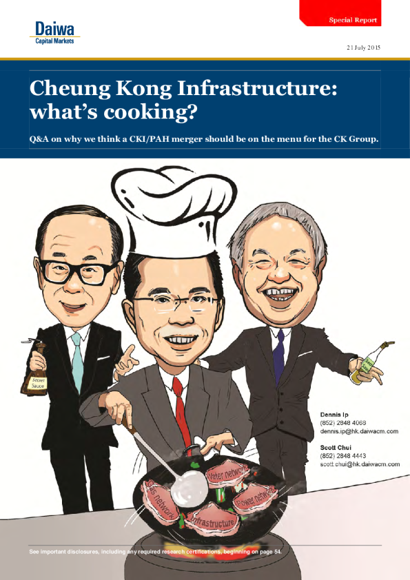 Cheung Kong Infrastructure what’s cooking?