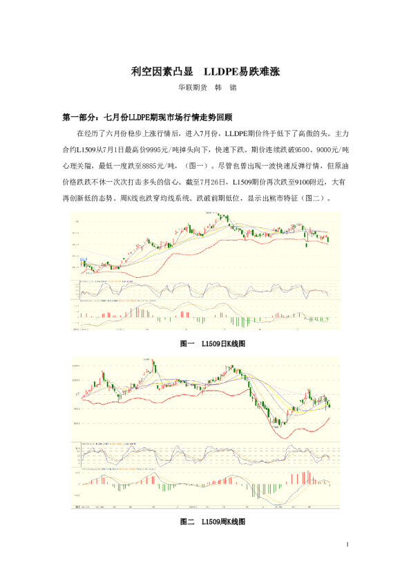 利空因素凸显 LLDPE易跌难涨
