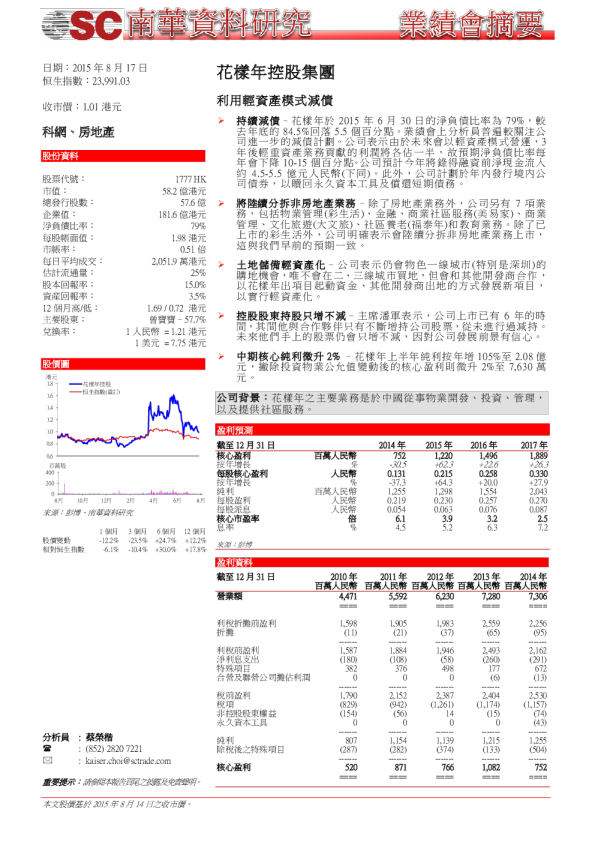 利用轻资产模式减债