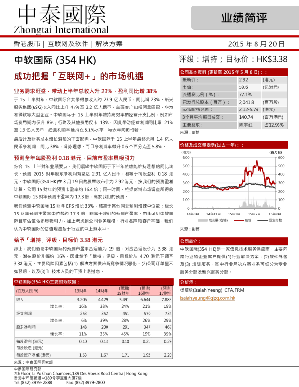 成功把握「互联网+」的市场机遇