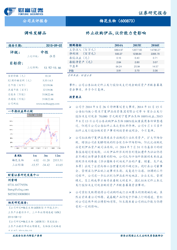终止收购伊品，议价能力受影响