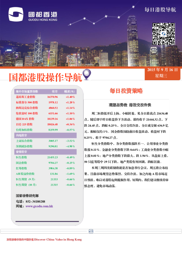 每日港股导航