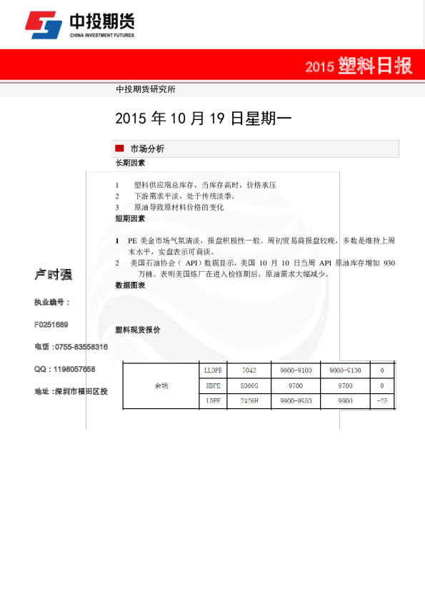 塑料日报