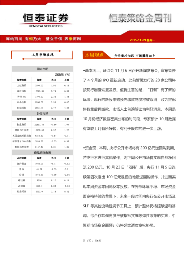 恒泰策略金周刊