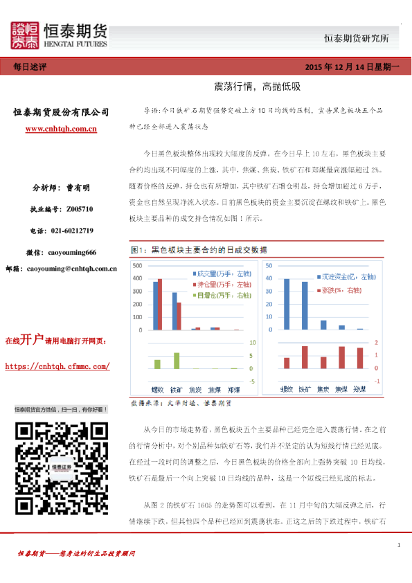 每日述评：震荡行情，高抛低吸
