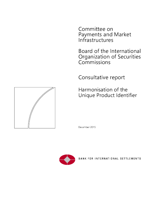 CR10/2015 Harmonisation of the Unique Product Identifier
