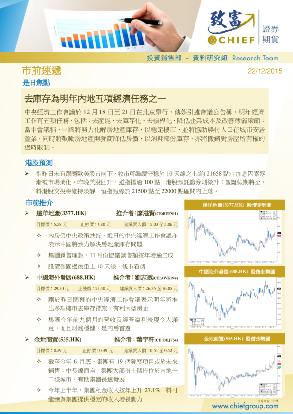 致富证券市前速递