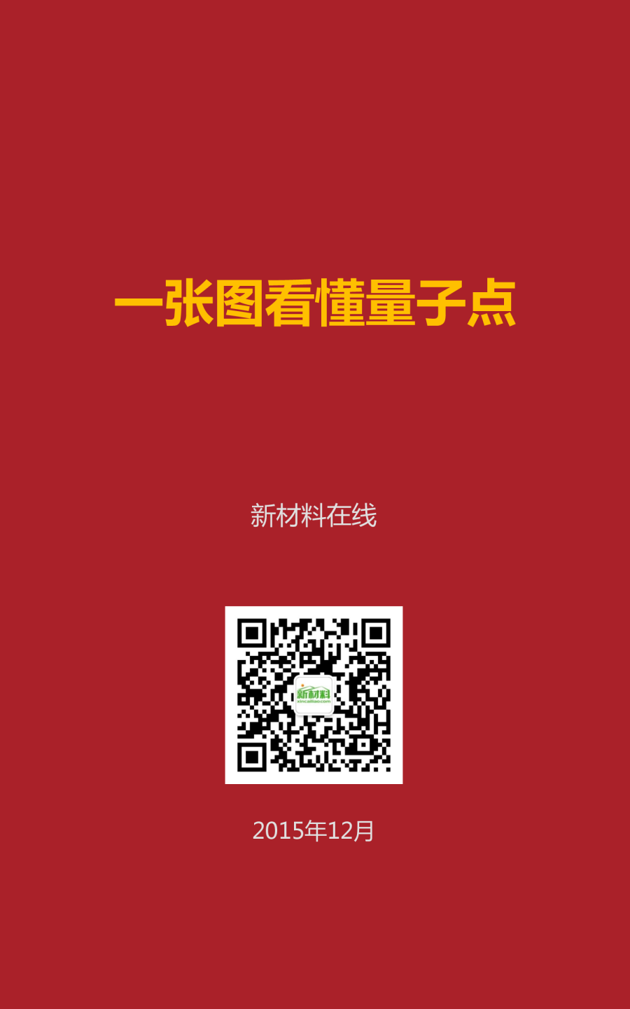 一张图看懂量子点