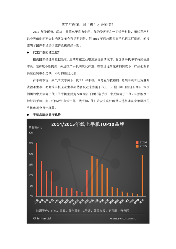代工厂倒闭，弱“机”才会惊慌？