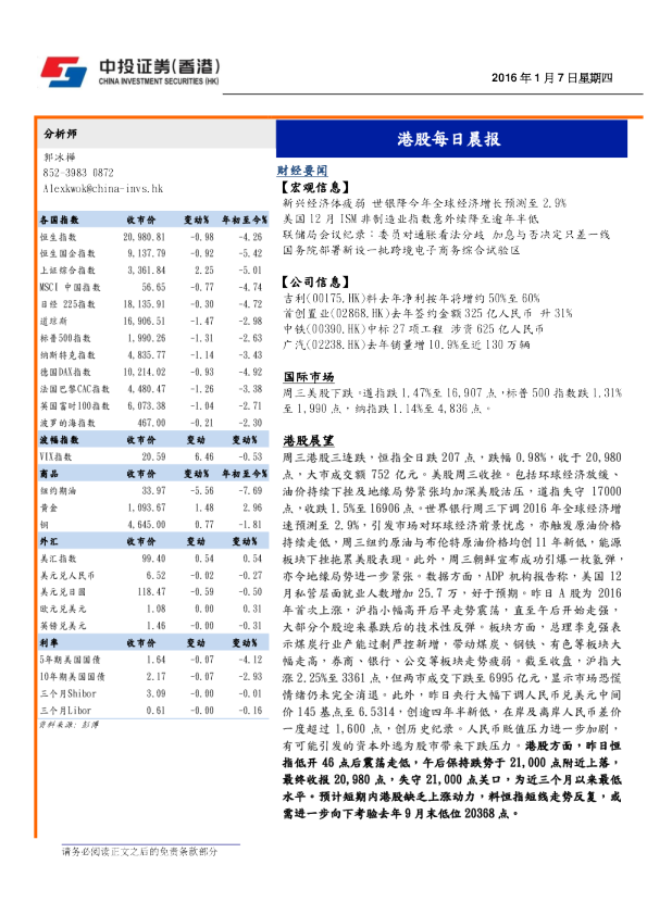 晨会报告