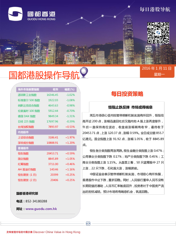 每日港股导航