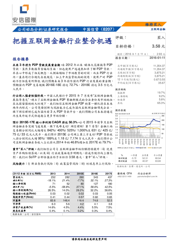 把握互联网金融行业整合机遇