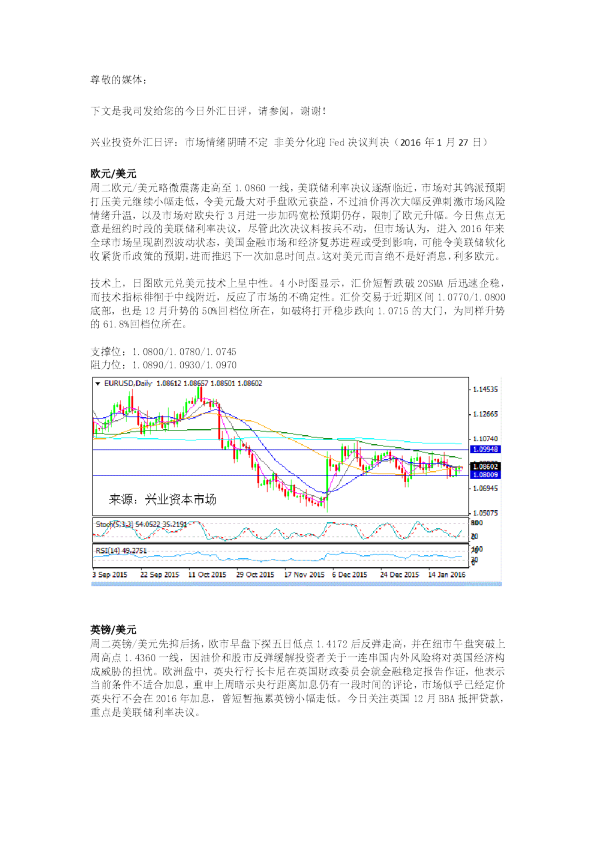外汇日评：市场情绪阴晴不定 非美分化迎Fed决议判决