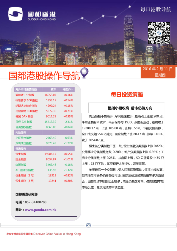 每日港股导航