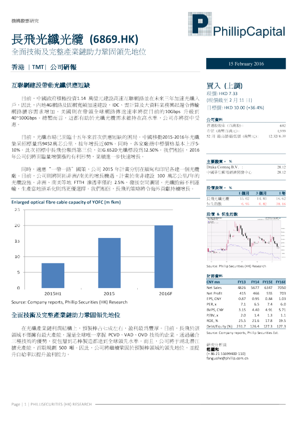 全面技术及完整产业链助力巩固领先地位
