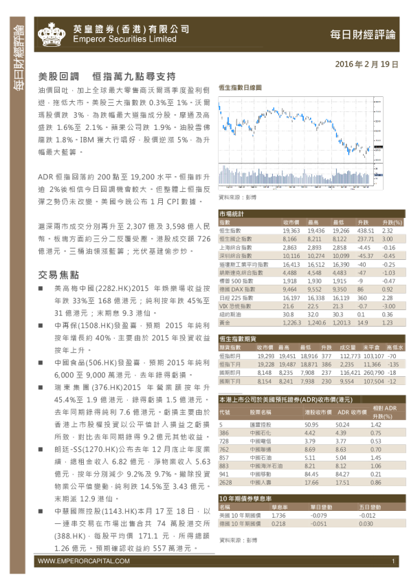 每日股市财经评论