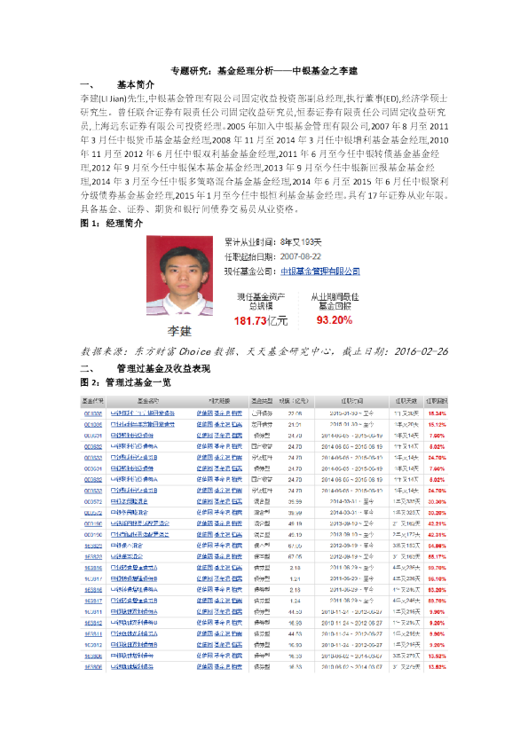 基金经理分析-中银基金之李建