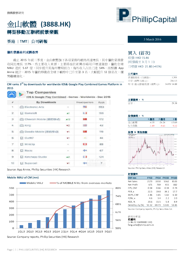 转型移动互联网前景乐观