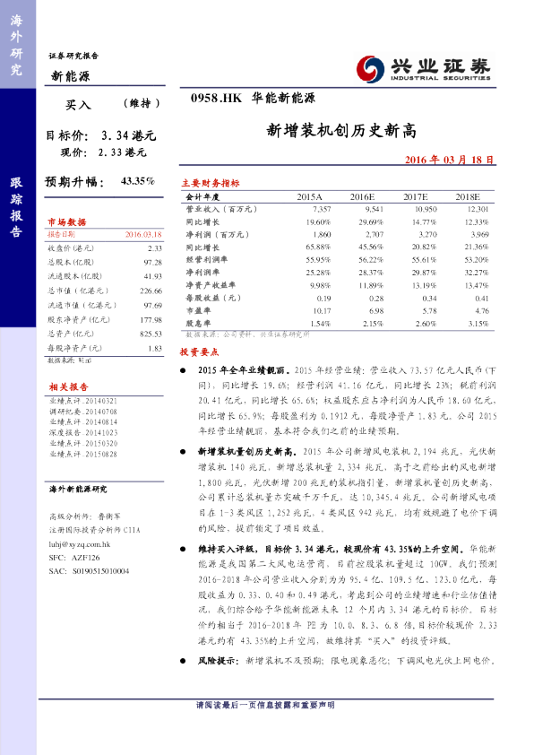 新增装机创历史新高