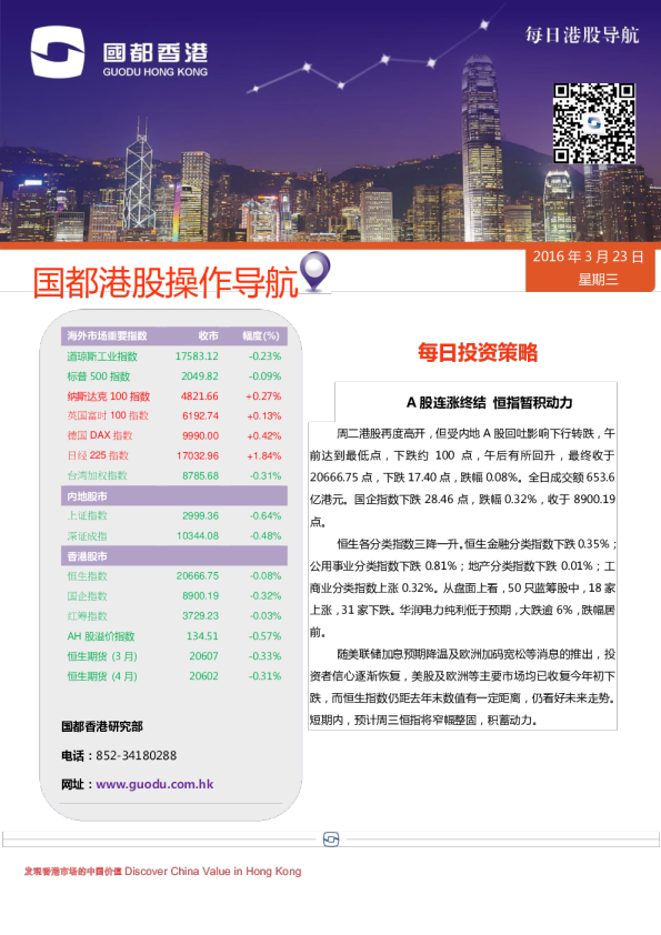 每日港股导航