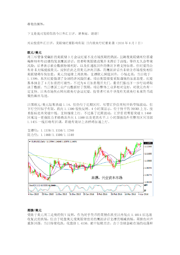 外汇日评：美联储纪要影响有限 日内欧央行纪要来袭