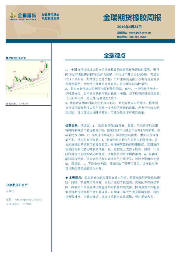 橡胶周报