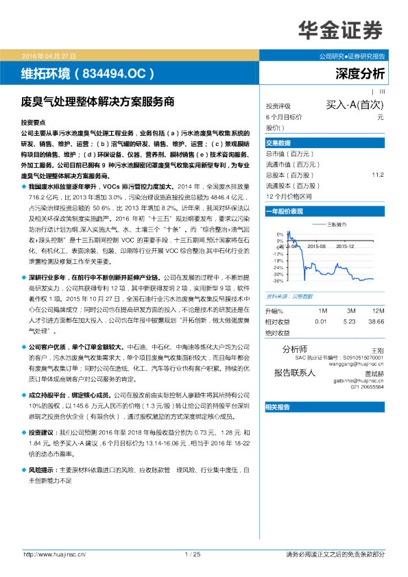 深度分析：废臭气处理整体解决方案服务商