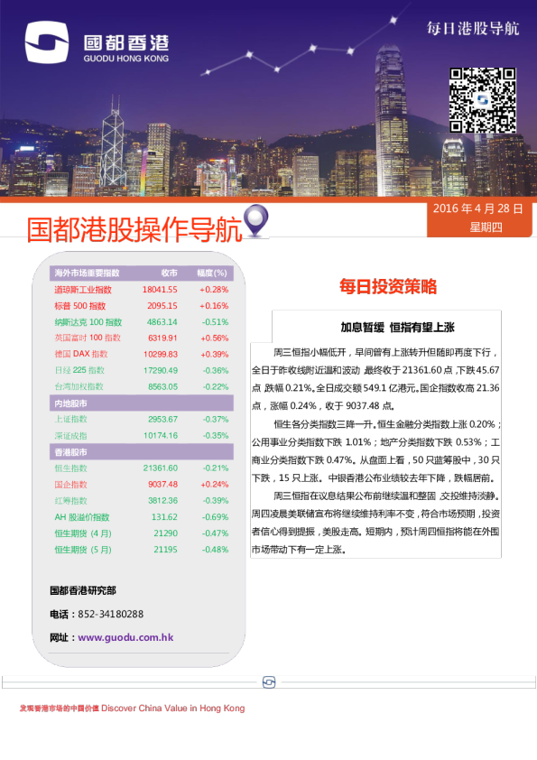 每日港股导航