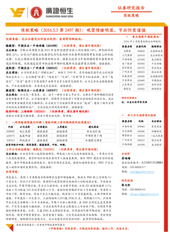 顶级策略：观望情绪明显，节后仍需谨慎