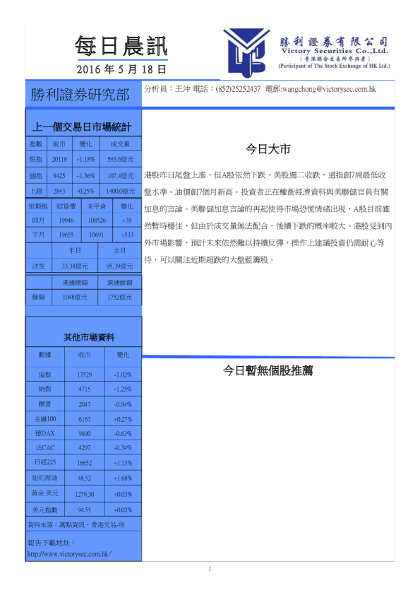 每日晨讯