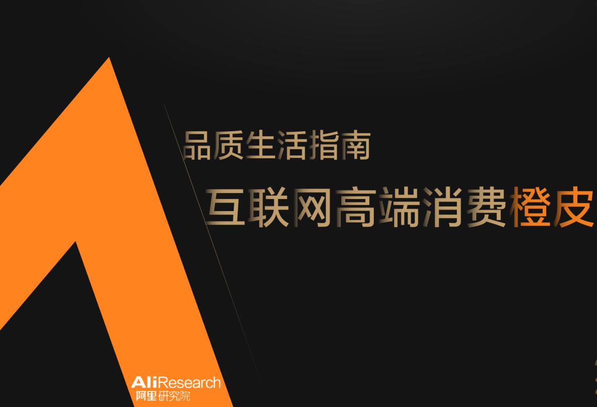 互联网行业：品质生活指南 互联网高端消费橙皮书
