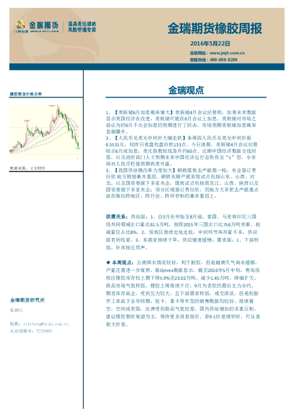 橡胶周报