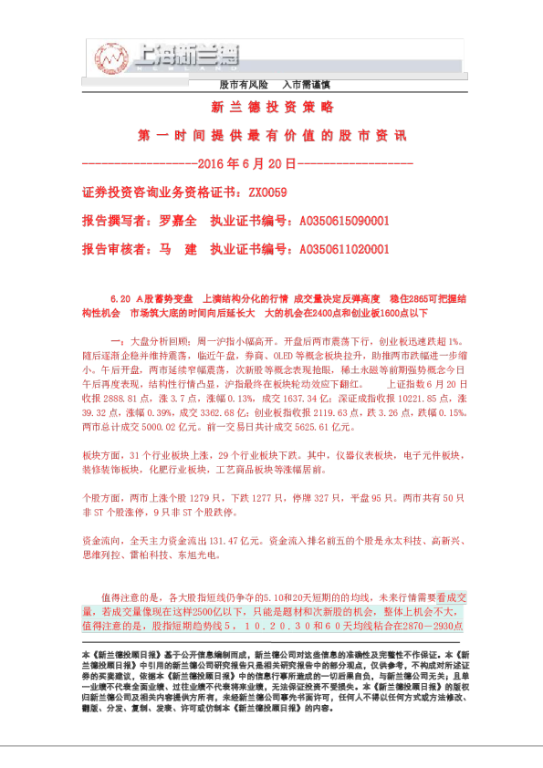 新兰德投资策略