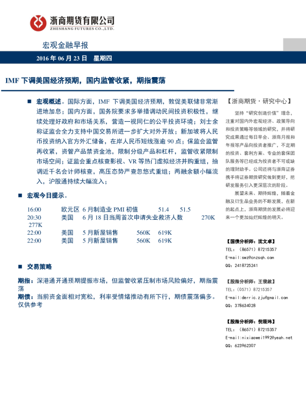 宏观金融早报