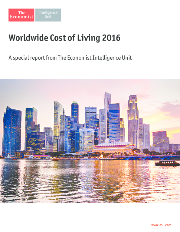 2016全球生活成本