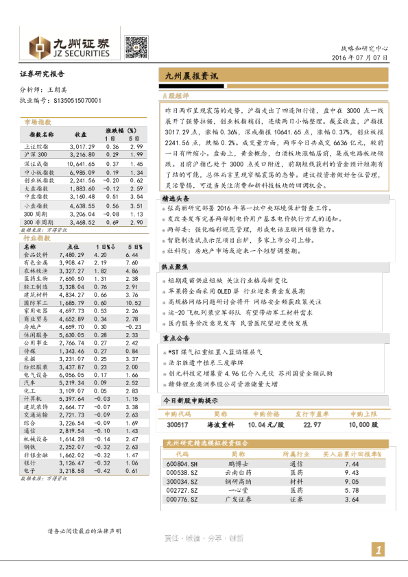 晨报资讯