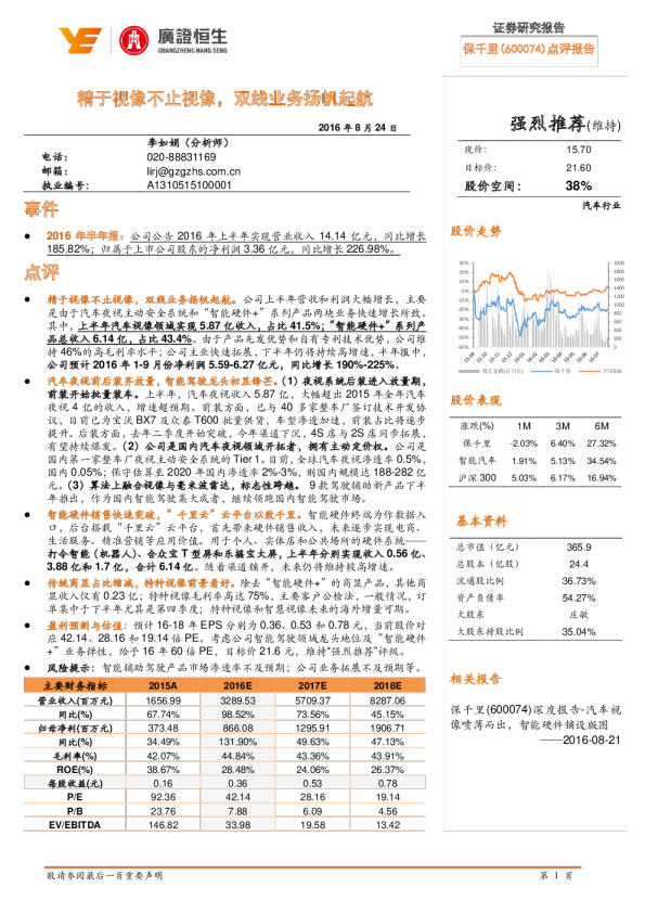 精于视像不止视像，双线业务扬帆起航