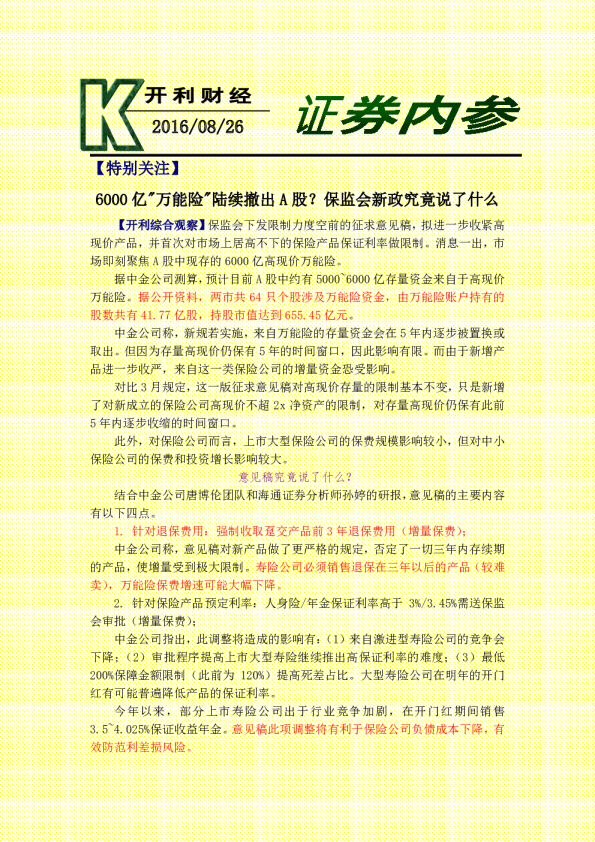 证券内参